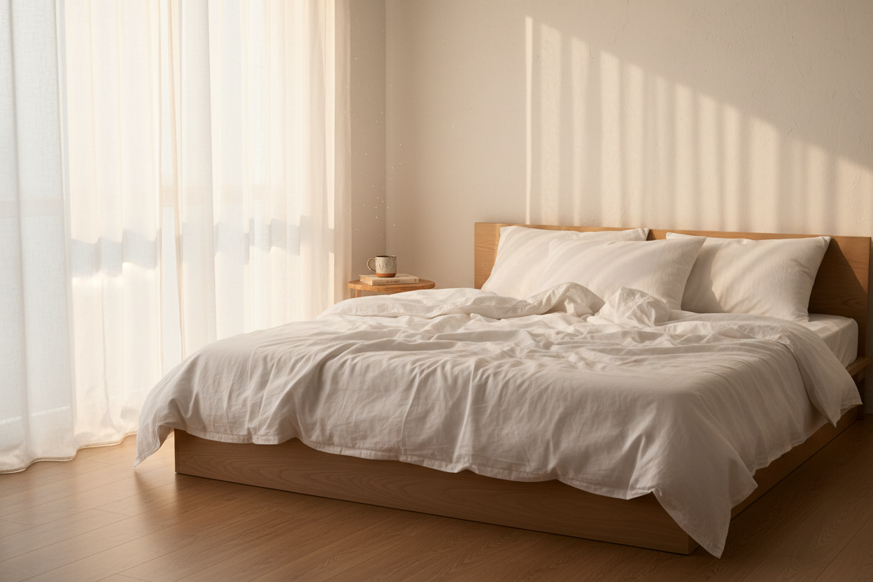 Bedding - Cozy White Sheets